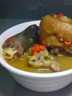 A picture of CowTail Pepper soup.