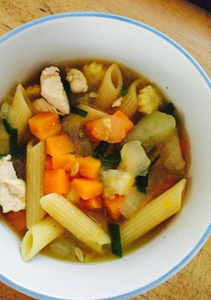 รูปของ ซุปมักกะโรนีอกไก่
