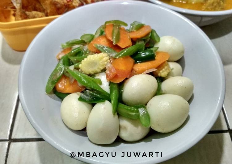 Resep Capcai telur puyu Anti Gagal