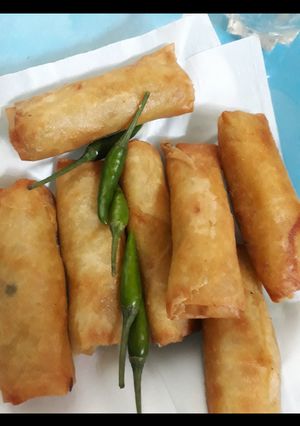 Foto resep Lumpia ayam rebung,
