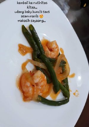 Foto resep Udang saos merah sederhana