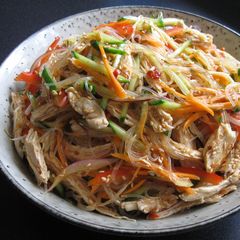 A picture of Spicy Chicken & Harusame Salad.