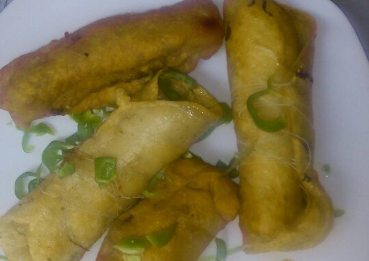 Recipe of Speedy Fish n meat rolls