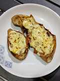 Garlic Cheese Sweet Potato