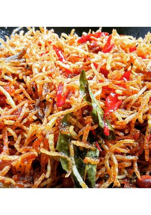 Foto resep Orak Arik Kentang Teri Kacang