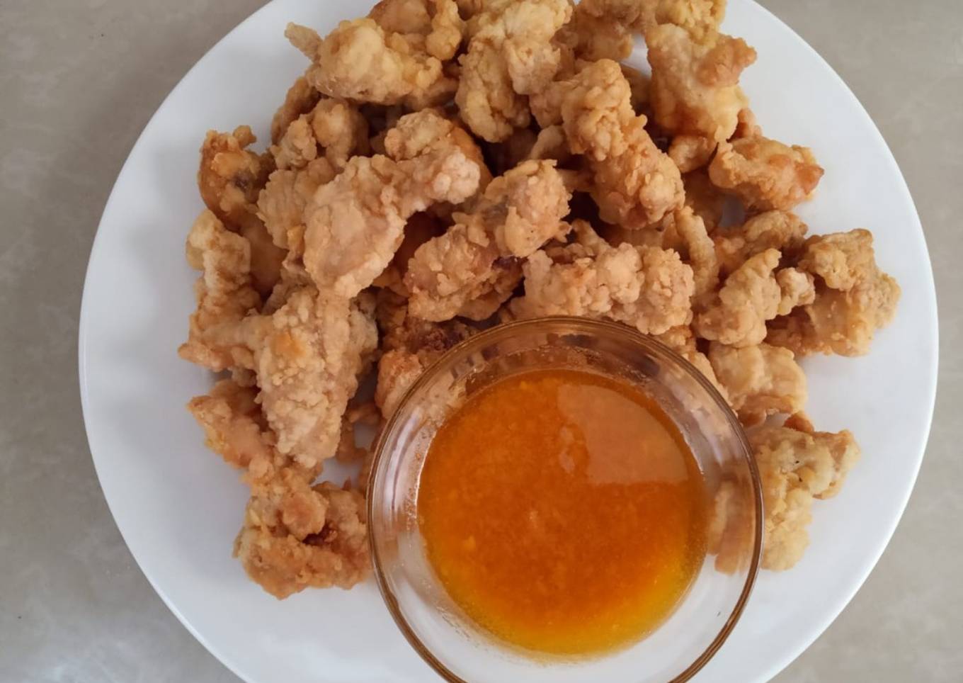 Ayam Goreng Tepung Saus Kuning Telur Asin