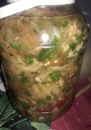 Una foto de Berenjenas al escabeche