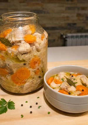 Una foto de Escabeche de pollo