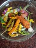 Punjabi karari soya corn tandoori chaap(Dum)