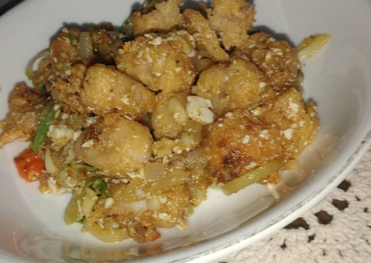 Cumi Saus Telur Asin