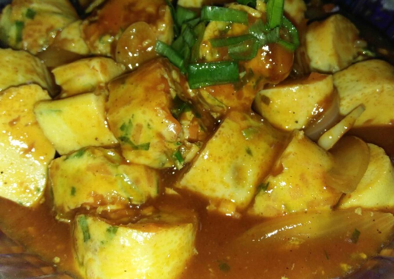 Resep Telur siram saus bbq Anti Gagal