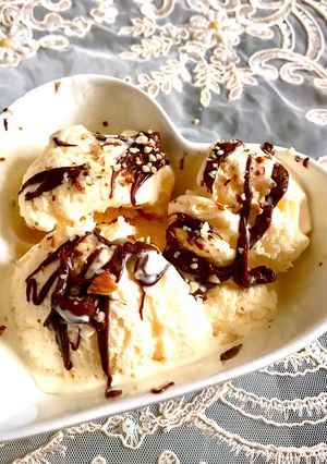 صورة لوصفة آيسكريم بذوق الفانيليا Vanilla Ice-cream