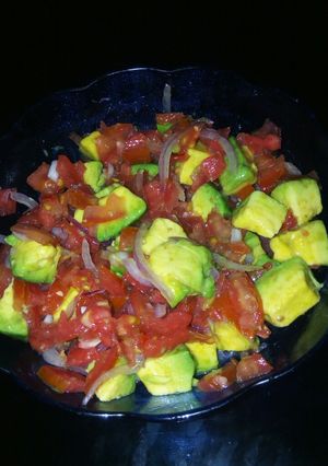 A picture of Avocado salsa.