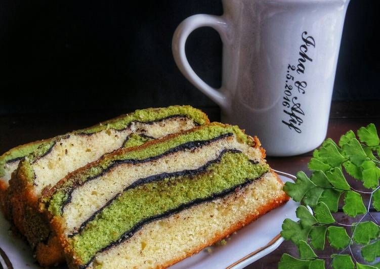 Bahan mengolah Topo Map Love Cake (Green Tea Butter Cake) Anti Gagal