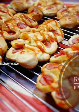 Foto resep Caterpillar Bread (Roti Sosis)