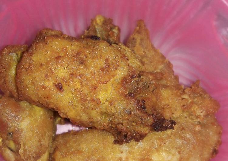 Cara Gampang Membuat Ayam goreng crispy bumbu kuning, Lezat