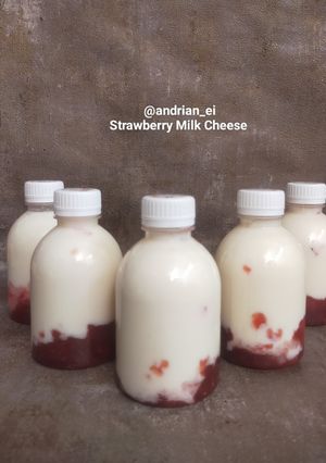 Foto resep Strawberry Milk Cheese Keju Cheddar