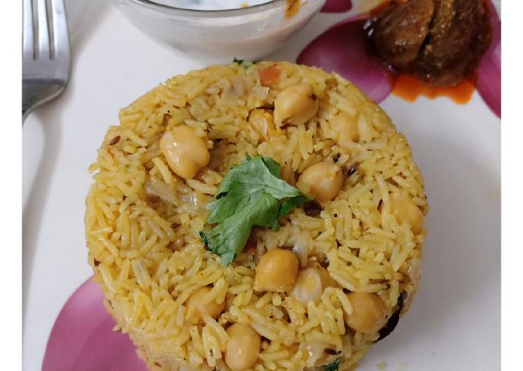 Recipe of Special Achaari Chana Pulav
