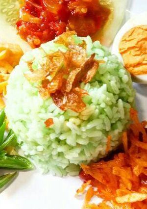 Foto resep Nasi lemak pandan / nasi ijo