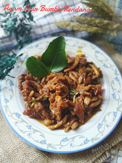 Foto resep Ayam Suir Bumbu Rendang