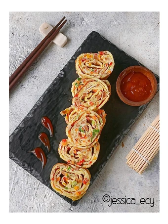 Langkah Gampang Membuat Resep Gyeran Mari (Telur Dadar ala Korea) yang  Bikin Ketagihan Anti Ribet, Mantap Sekali