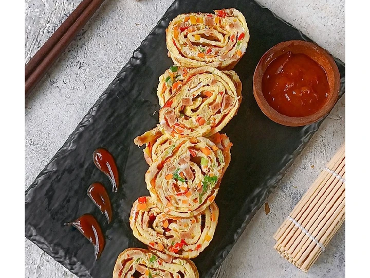 Langkah Gampang Membuat Resep Gyeran Mari (Telur Dadar ala Korea) yang  Bikin Ketagihan Anti Ribet, Mantap Sekali