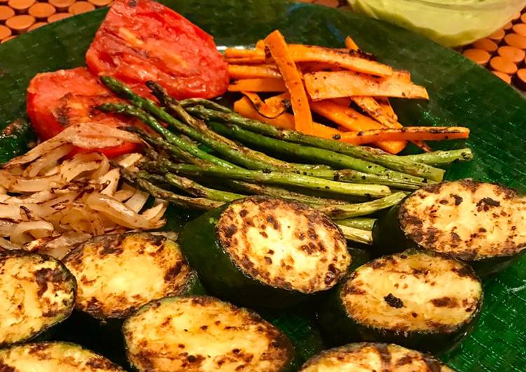 Parrillada de verduras con un toque Mex 🇲🇽