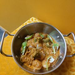 A picture of Rajasthani Nenua ki sabzi.