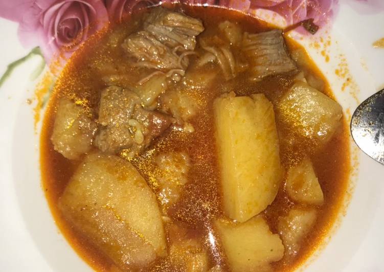 ايدام لحم مع بطاطس على طريقة صديقتى الغالية 👌🏻😋