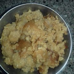 A picture of Gur wale rice.