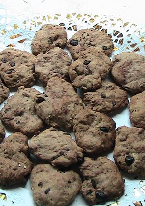 Una foto de Cookies con chips de chocolate. Apto para personas con diabetes