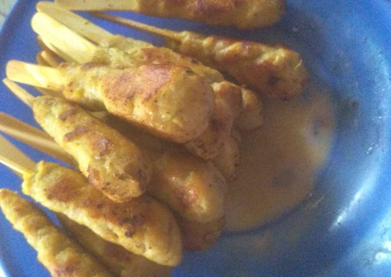 Sate lilit ikan tombro