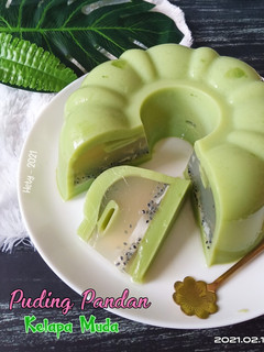 Foto resep Puding pandan Kelapa Muda