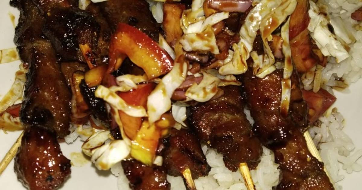 Resep Sate Daging Sapi Bumbu Kecap Oleh Adel Mommys Cookpad