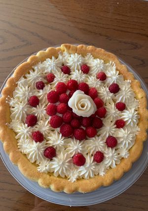 Une photo de Génoise framboises