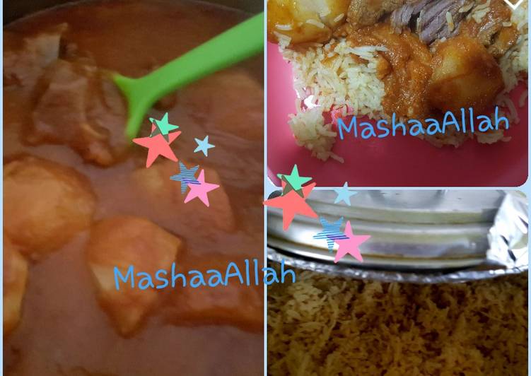 Step-by-Step Guide to Prepare Favorite Abluqs lamb mchuzi and rice recipe!