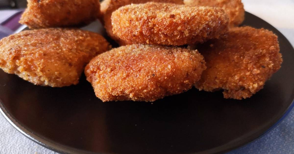 Nuggets de pollo caseros y fáciles Receta de Lugerico Garzo- Cookpad