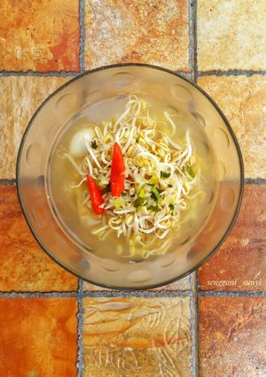 Foto resep Tateta (tauge,telor,tahu) kuah bawang_6
