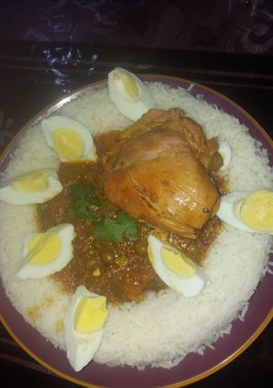 صورة لوصفة رز بالخضار والدجاج