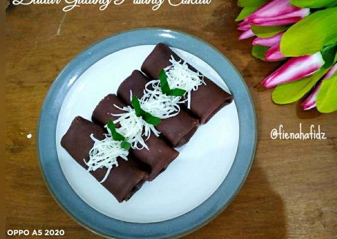 Dadar Gulung Pisang Coklat