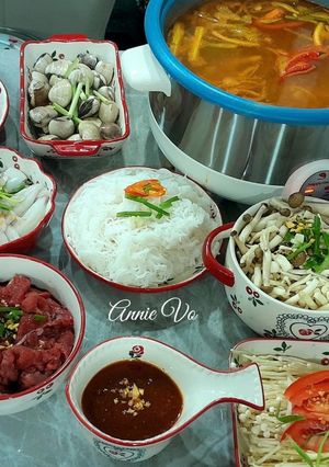 Hình của món Lẩu Thái hải sản mừng năm mới.