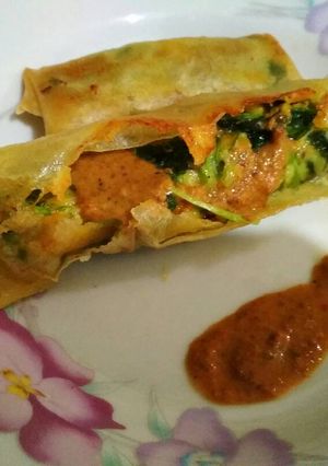 Foto resep Cheesy spinach lumpia