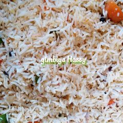 A picture of Jollof basmati rice.