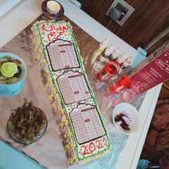A picture of Ramadan calendar theme cake.