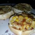 Canastitas de atún, choclo, cebolla y queso Riquísimas!