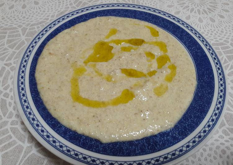 Hummus de trigo sarraceno vegano