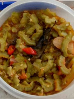 A picture of Stir Fried Bitter Melon *Vegan.