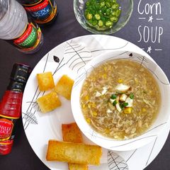 A picture of Chicken Corn Soup.