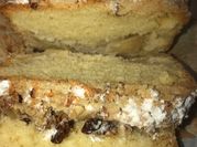 Una foto de tarta de manzana crumble