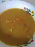 Sopa crema de pollo y verduras